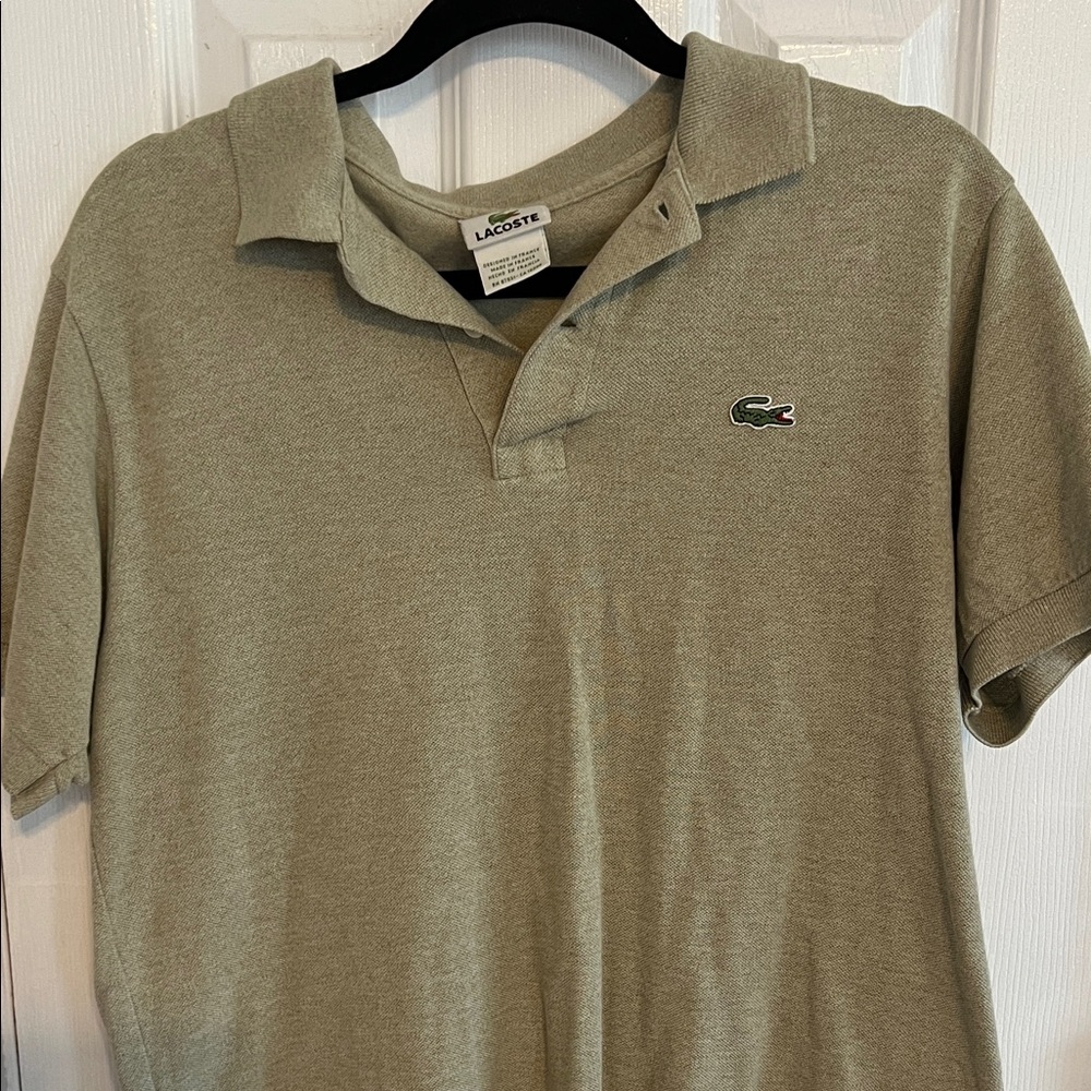 Lacoste Men's Olive Polo Shirt